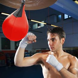 Punching Balls PU Leather Pear Boxing Bag Hanging Speed Balls Boxing Muay Thai MMA Fitness Or Fighting Sports Training Equipment HKD230720
