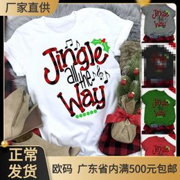 2021 Green Little Bat Christmas Song Fresh and Sweet Women's T-shirt Holiday New Short Sleeve