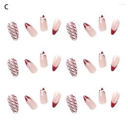 False Nails Delicate Detachable Universal Press On Full Cover Nail Christmas Reusable Faux For Women