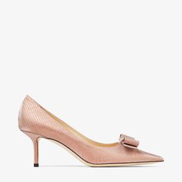 Butterfly embellished ballet pink diamond glitter fabric high heels cool