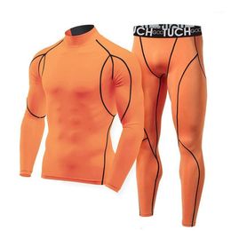 Men's Thermal Underwear Fashion Cotton Winter Men Long Johns Sets Compression Plus Size Fitness Bodybuilding Shapers 25757613298