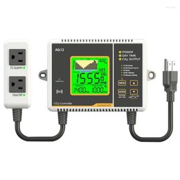 Controller Carbon Dioxide NDIR CO2 Sensor Metre Monitor For Green House US Plug