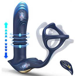 Anal Toys Male prostate massager Massager stimulates anal vibrator to delay gingival locking penis Cock ring 230719