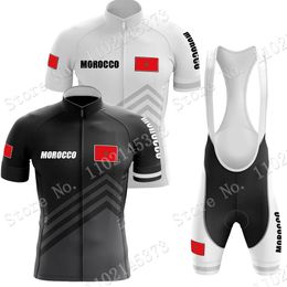 Cycling Jersey Sets 2023 Morocco National Team Set Summer Clothing Road Bike Shirts Suit Bicycle bib Shorts MTB Maillot 230719
