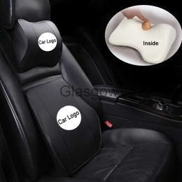Seat Cushions Car Headrest Pillow Pu Leather Memory Foam Comfortable Neck Pillows Support Fit For Most Cars Quality Guarantee E1 X30 x0720
