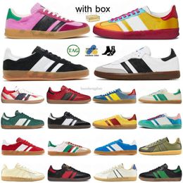 Designer Classic Gazelle Mens Women Casual Shoes Mexico Vegan Black White Gum Blue Beige Pink Veet OG Bonner Pulse Mint Yellow 55