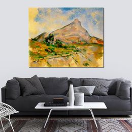 Abstract Canvas Art Mont Sainte-victoire 1898 Paul Cezanne Handcrafted Oil Painting Modern Decor for Studio Apartment