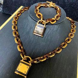 Designer Necklace Jewellery women men lock pendant custom gold chain charms iced out chains africa mens womens fashion jewellery res289D