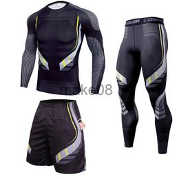 Men's Tracksuits 2021 Men's Sport Suit Compression Running Set Quick Dry Sports Clothing Tracksuit Tights Sets Sweat Gym Training Suits For Men J230720