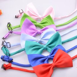 Dog Apparel 50100 pcslot Mix Colors Wholesale Pet Grooming Accessories Rabbit Cat Dog Bow Tie Adjustable Bowtie Multicolor Pet Products 230719