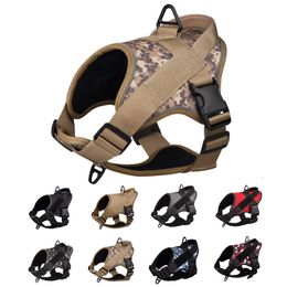 Dog Collars Leashes Tactical dog straps for large and medium-sized dogs Reflective dog collars Pet walking straps Training Adjustable dog vest straps 230719