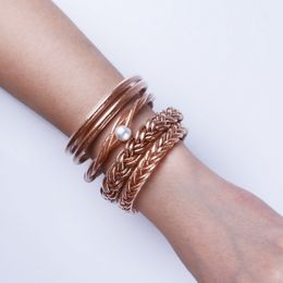 Bangle Shiny Buddhist woven bracelet set suitable for women and children all weather stacked silicone plastic sparkling jelly gift 230719
