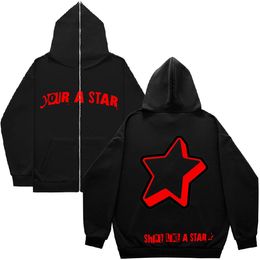 Women's Hoodies Sweatshirts Halloween V-Star Vizion Cobweb Dark Hip Hop Gothic Harajuku Y2k Zip Up 90S Girls Boy Full Hoodie Vintage Chic Jacket Women Coat 230720