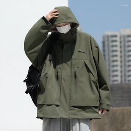 Men's Jackets Rash Jacket Autumn And Winter Workwear Hooded Loose Boys Cotton Clothing