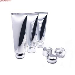 24pcs 100g ABL Empty Silver Plastic Aluminium Tube With Screw Cap Cosmetic Lotion Container Shampoo Bottle 100mlhigh quatiy250G