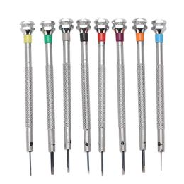 Repair Tools & Kits 8Pcs Lot 0 6mm-2mm Assort Slotted Flat Screwdrivers Set Jewellers Watch Screwdriver For Watchmakers282Z