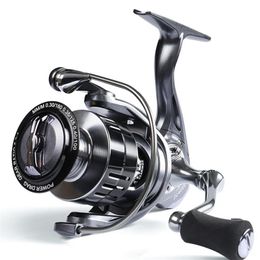 Full Metal Spinning Fishing Reels 5 21 Gear Ratio Saltwater Max Drag 8kg 4 1BB Spool Spinning Reel234u