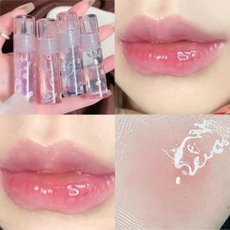 Lip Gloss Cotton Candy Transparent Mirror Moisturizing Oil Lasting Clear Glitter Hydrating Plumping Liquid Lipstick Makeup