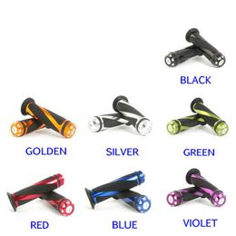 Scooter handle grip 22mm handle grips Motorcycle Dirt Bike handlegrips Aluminium & Rubber 7 8'' CNC Handle Bar Hand Grips2290