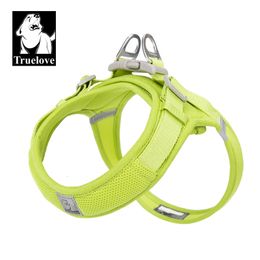 Dog Collars Leashes Truelove Pet harness For small and medium Breathable Nylon Mesh Outdoor Training Adjustable Chest Heavy Duty TLH3013 230720