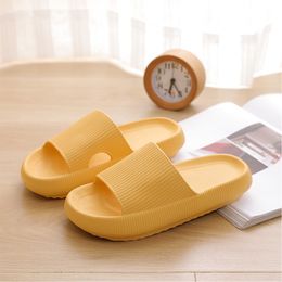 Womens Summer Slippers Rubber EVA Pool Bath Shoes Woman Ladies Indoor Casual Sandal Loafers 2023 Thick Sole Black