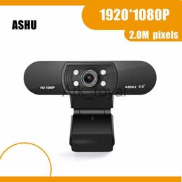 Webcams Webcam 1080P HDWeb Camera with Builtin HD Microphone 1920 x 1080p USB Plug n Play Web Cam Widescreen Video J230720