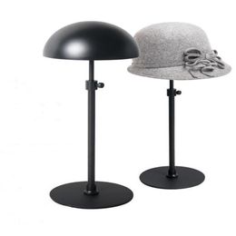 Black Adjustable Metal Hat Display Stand Hanging hat cap rack holders Black GO256R