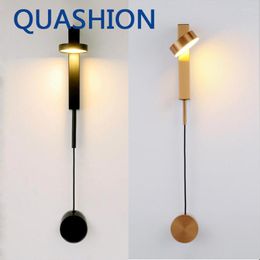 Wall Lamp LED Lamps Nordic Indoor Bedroom Bedside Lighting Fixture Postmodern Wrought Iron Lights Creative Home Decors Sconces