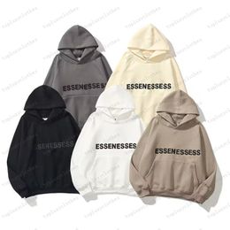 Дизайнерские толстовки для мужчин и женщин ESS Hoodie из хлопка с 3D-письмом и графическим рисунком, негабаритная теплая толстовка h2y с капюшоном, толстовки с длинными рукавами, размер XXS-3XL