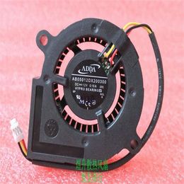 Whole ADDA 5020 AB05012DX200300 DC12V 0 15A 3 wire projector projector fan224Z