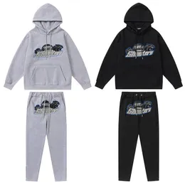 Men's Tracksuits Trapstar Full Tracksuit Hoodie Rainbow Towel Embroidery Decoding Hooded Sportswear Men and Women Suit Zipper Trousers Size S-xlss