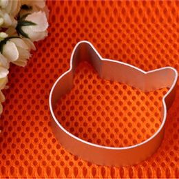 Whole- Cat Head Shaped Christmas Kitchen Tools Aluminium Alloy Fondant Cookie Cake Sugarcraft Plunger Cutter B01371926