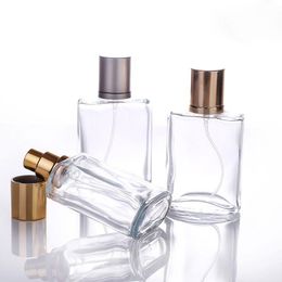 Wholesale Portable Glass Perfume Spray Bottles 30ml Empty Cosmetic Containers With Pump Sprayer Gold Grey Colours Hvqxu