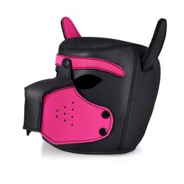 Puppy Play Bdsm Bondage Dog Mask Hood Slave Cosplay Fetish SM Adult Games Erotic For Couples Restraint Shop 210722219g