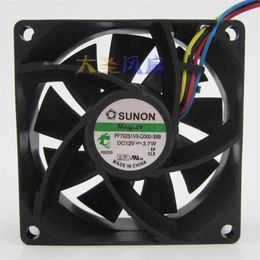 Original SUNON PF70251VX-Q000-S99 7025 7cm4-wire thermostat cooling fan337O