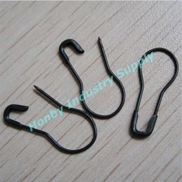 2000 pcs Unique Pear Shape Black Hang Tag Safety Pin coilless bulb shape safety pin good shape251A