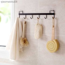 Hooks Over The Door Hook Home Bathroom Organiser Rack Clothes Coat Hat Towel Hanger New Bathroom Kitchen Accessories Holder L230704