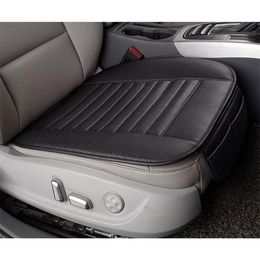 Universal Car Seat Cushions Single-Piece Cushion Without Backrest Bamboo Charcoal Cars Seats Cover PU Leather Interior Accessories211s