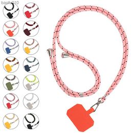 Adjustable Webbing Lanyard Transparent Wrist Lanyard Gasket Phone Safety Tether For Mobile Phone Accessories Phone Lanyard L230619