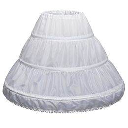 3 Hoops Cancan Children Flower Girl Petticoat Crinoline Underskirt Wedding Accessories For Flower Girl Dress