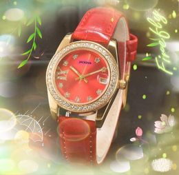 Crime Premium Women Small Dial Watches Quartz Movement Time Clock Watch Star Bee Diamonds Ring Leather Strap Sapphire Glass Wristwatch Gifts