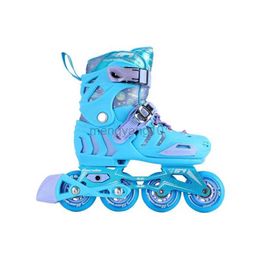 Inline Roller Skates Children's Rink Boys Girls Professional Training Club Inline Roller Skate Shoes Patins Adjustable Length With Locking Wheels HKD230720