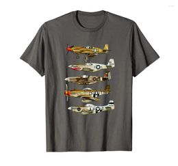 Men's T Shirts North American P-51 Fighter T-Shirt 2023 Fashion Men Casual Short Sleeve For Clothing Summer Custom Shirt Design