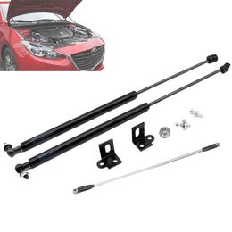 2PCS Front Hood Bonnet Modify Gas Struts Lift Support Shock Damper for Mazda M3 FOR Mazda FOR 3 Mazda3 2014 2015 2016 2017 Absorbe257w