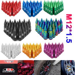 20PCS SET Blox Racing Jdm Aluminium Extended Tuner Lug Nuts With Spike For Wheels Rims M12X1 5175o