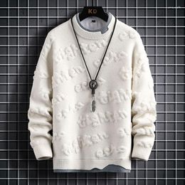 Men's Sweaters 2023 Winter Harajuku Sweater Men Casual Turtleneck Cashmere Pullovers High End Mens Christmas Thick Warm Pull Homme