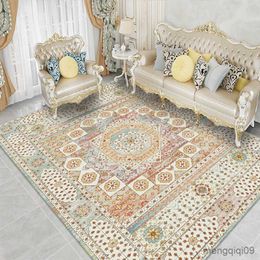 Carpets Persian Living Room Carpet Floor Mat Exotic Ethnic Pattern Hotel Full Carpet Sofa and Tea Table Carpet R230720