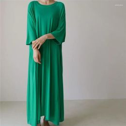 Casual Dresses SuperAen Summer Cotton Korean Loose T-shirt Fashion Dress Women Oversize Maxi