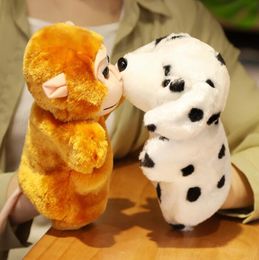 Puppets pitbull puppet Cute Plush Bear Animal Hand Puppet Doll Intelligent ParentChild Toy Kids Gift 230719