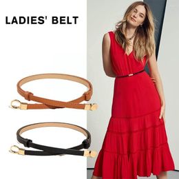Belts Multi-functional Black And Brown Buckle Combination Advanced Small Niche 2 Sense Belt Of Women's Pieces Delicate Fine Be Y4K2